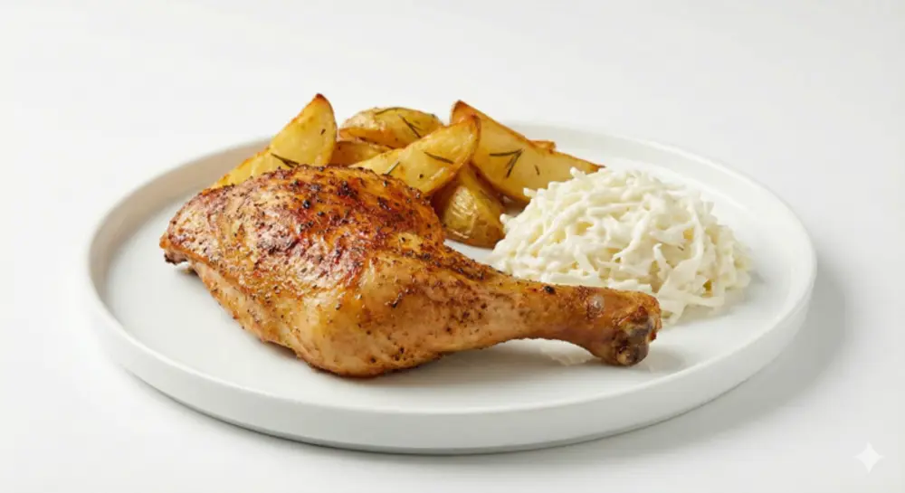 Hähnchenschlegel mit Rosmarinkartoffeln